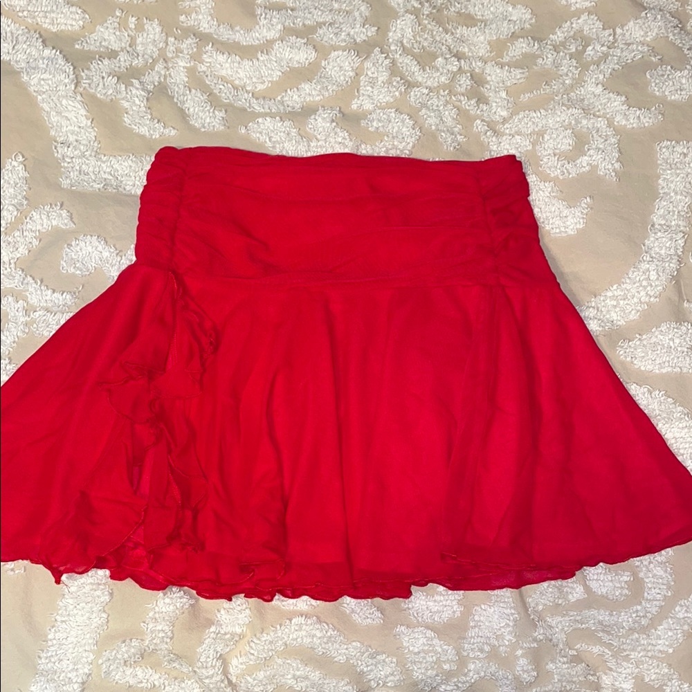 Chic Red Skirt